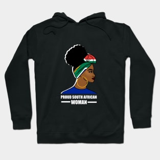 Proud South African Woman, South Africa Flag Hoodie